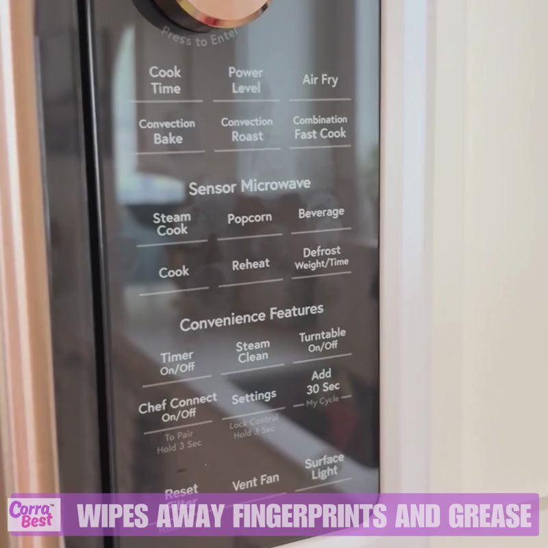 Video of the cleaning cloth on various settings and appliances